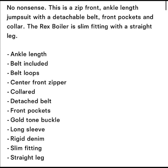 Reformation Rex Boiler Suit Denim 🤍 - Picture 2 of 5